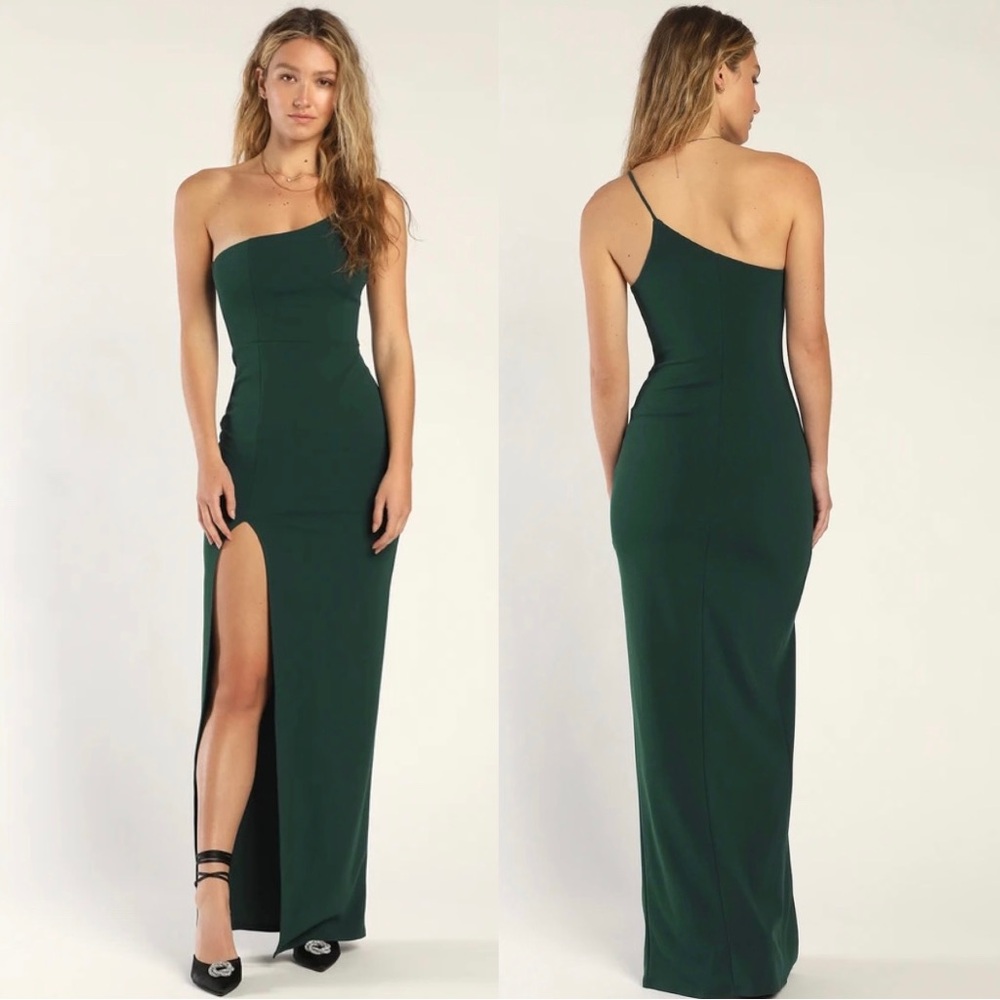 Lulu’s Keeper of My Heart Hunter Green Formal Dress